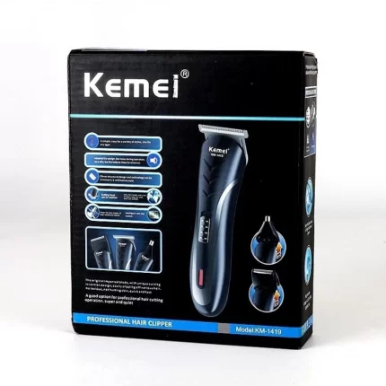 KEMEI KM-1419 All 3in1 Rechargeable Hair Clipper for Men Waterproof Electric Shaver Beard Nose Ear Shaver Barber Hair Trimmer
