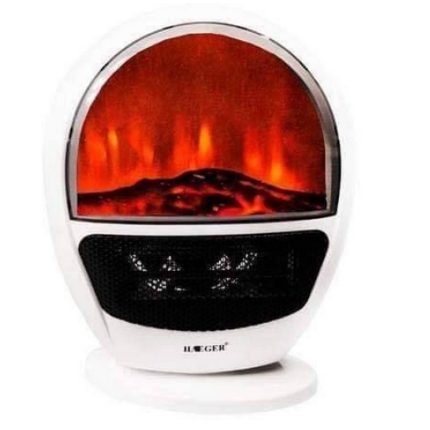 VERTICAL FAN HEATER WITH IMITATION OF A FIREPLACE HAEGER UNIQUE DESIGN FH-08 [1000-2000 W]