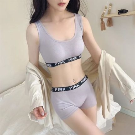 Breathable Sports Bra Panty Set