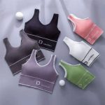D-shaped ladies seamless deep U beauty back wrap tube top yoga sports bra short top vest