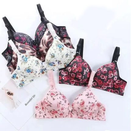 Floral Printed Padded Bra (wireless)B106
