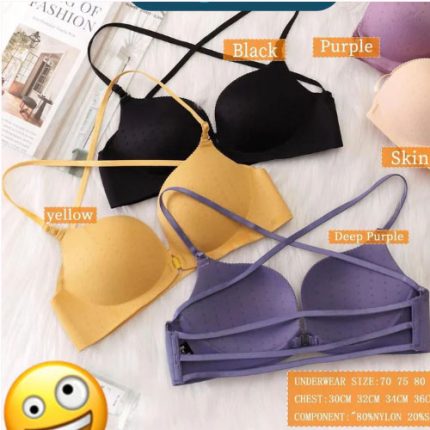 Front open Pushup Padded Bra (wireless)
