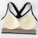 New arrival Sports Bra Back Cross Removable Pad