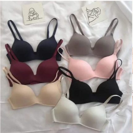 Women Smart Pushup Bra With Light Pad Soft And Plane Cup