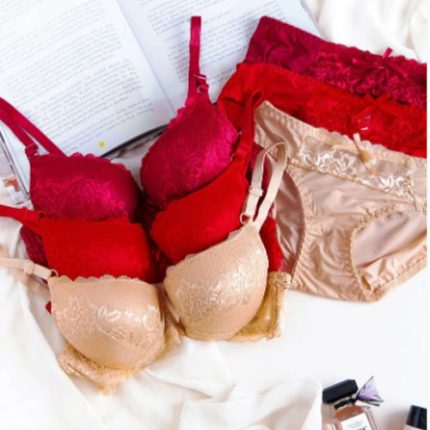 Bridle padded wire bra Set