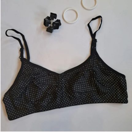 Galaxy Soft And Flexible Stuff Bra With Polka Dots