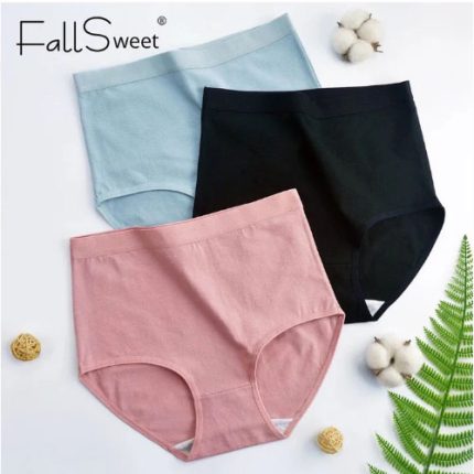 High Waist Hipster Panties (Pack of 4) Random Colors