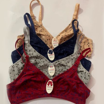 Soft cotton printed Bra (pack of Two)